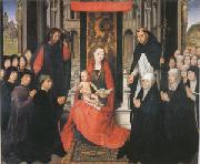 Hans Memling The Virgin and Child between st James and St Dominic (mk05) oil painting on canvas